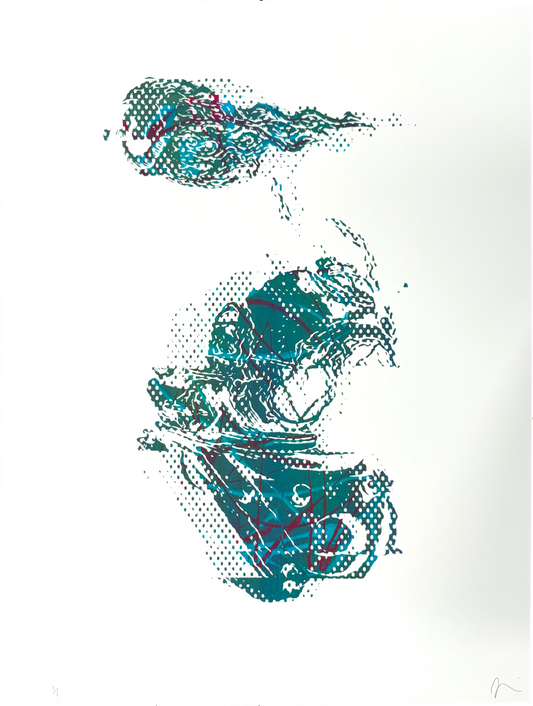 "Beyond the Sea" GL1TCH Electric Tide Serigraph