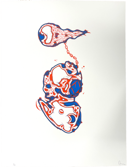 "Beyond the Sea" Rocket Pop Serigraph