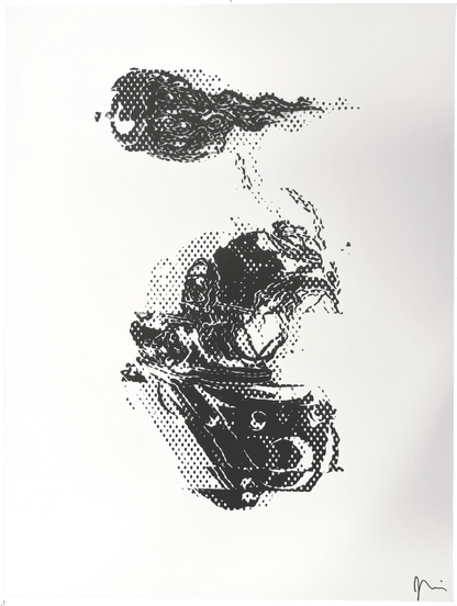"Beyond the Sea" GL1TCH Serigraph (B on OW)