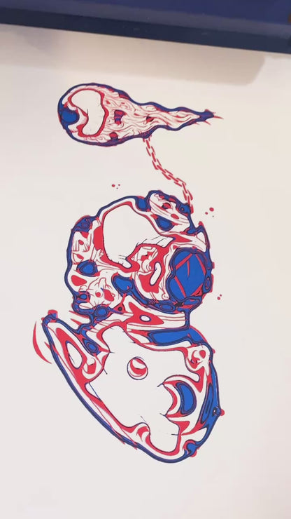 "Beyond the Sea" Rocket Pop Serigraph