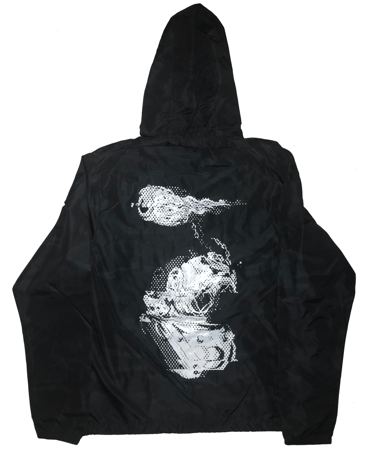 "Beyond the Sea" GL1TCH Black Camo Windbreaker