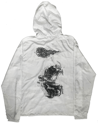 "Beyond the Sea" GL1TCH White Camo Windbreaker
